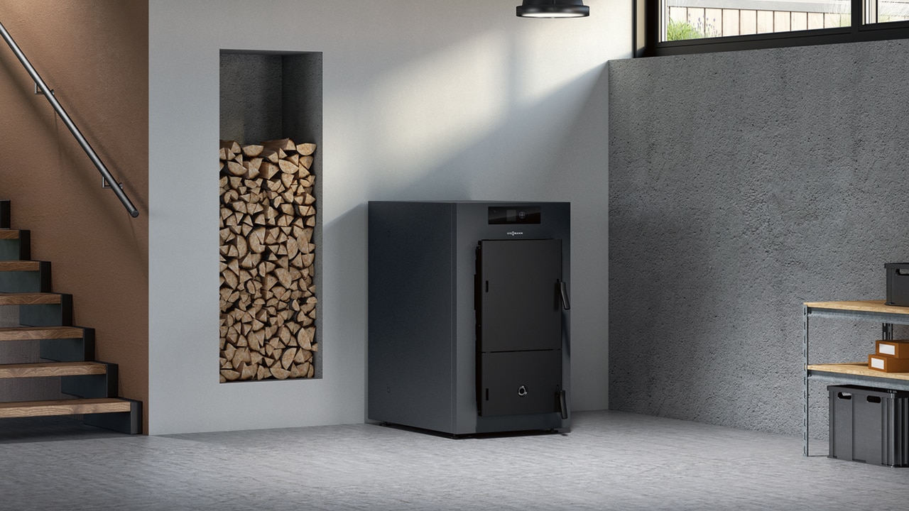 Chaudière à Granulés Viessmann – Argentée – A++ – Source Bois – Quasi Neuve